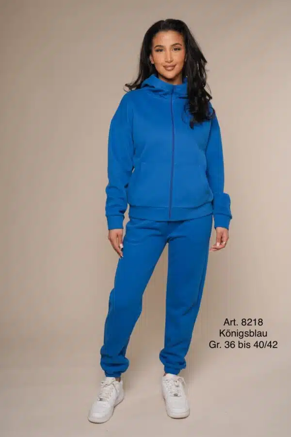 Frühling 8218 | Freizeitanzug | Baumwolle | leicht | Königsblau | Hosenbundband | Größen M und L