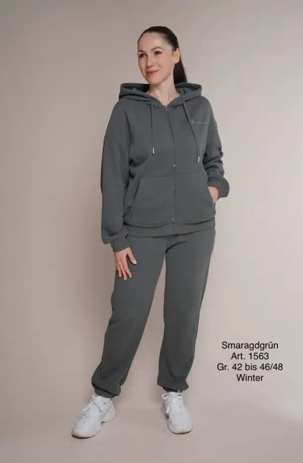 Winter 1563 | Freizeitanzug | Baumwolle | Hosenbundband | grün | Größen  XL, 2XL, 3XL