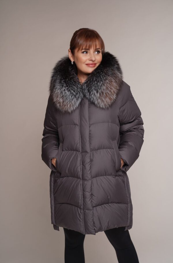 Art 507 Daunenmantel Winterjacke mittellang Dauen