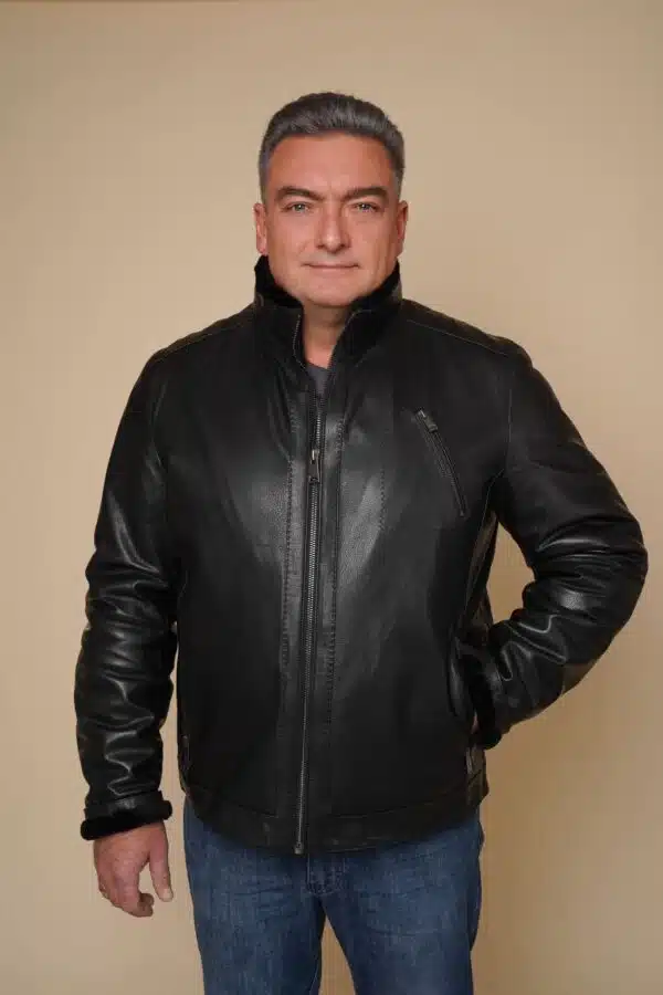 Art 007 | Schaffelljacke | Männer | Winterjacke | Echtleder | Mouton | 54. und 56. GR