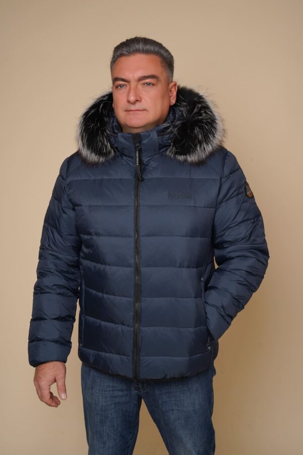 Art 1118 | Winterjacke | Herren | leicht | jeansblau | Steppjacke | Fuchs | 44, 46, 48, 50, 52, 54, 56. GR
