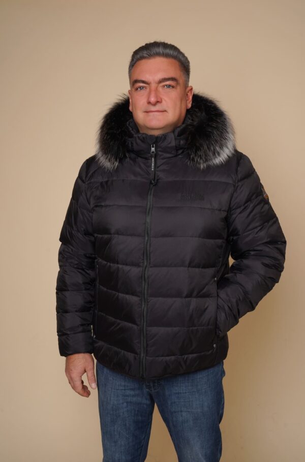 Art 1118 | Winterjacke | Herren | leicht | schwarz | Steppjacke | Fuchs | 44, 46, 48, 50, 52, 54, 56. GR