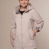 Art 007 | Windjacke | Windbreaker | Damen | Kapuze | beige | Frühling | von 36. bis 50. DE-GR